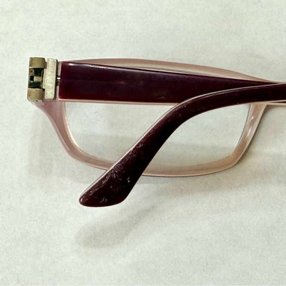 Plastic Eggplant Purple Women's Eyeglasses Eye Glass Frames - Picture 4 of 6